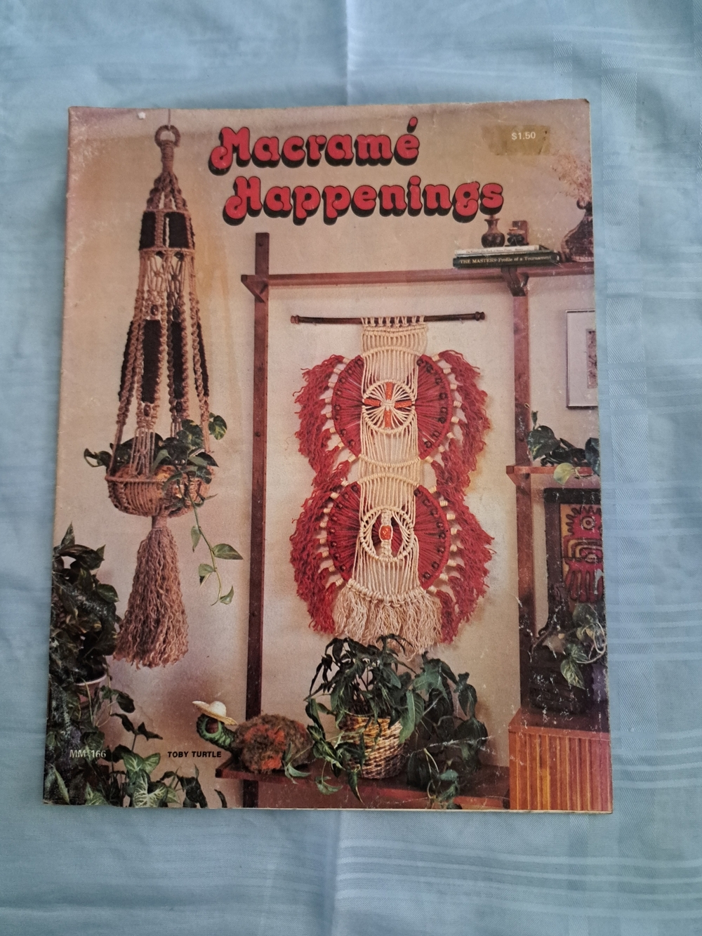 VINTAGE...Macramé Happenings Wall & Plant Hangings - Cream and Red